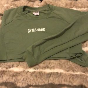 Gymshark green cropped pullover